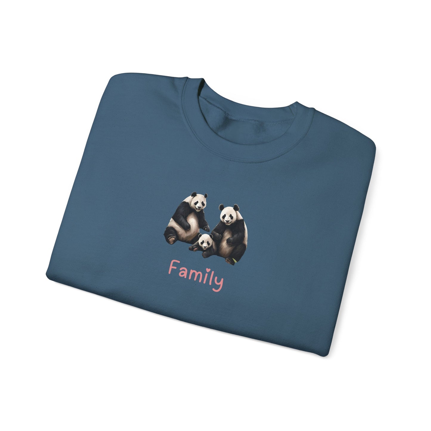 Panda Family Unisex Crewneck Sweatshirt