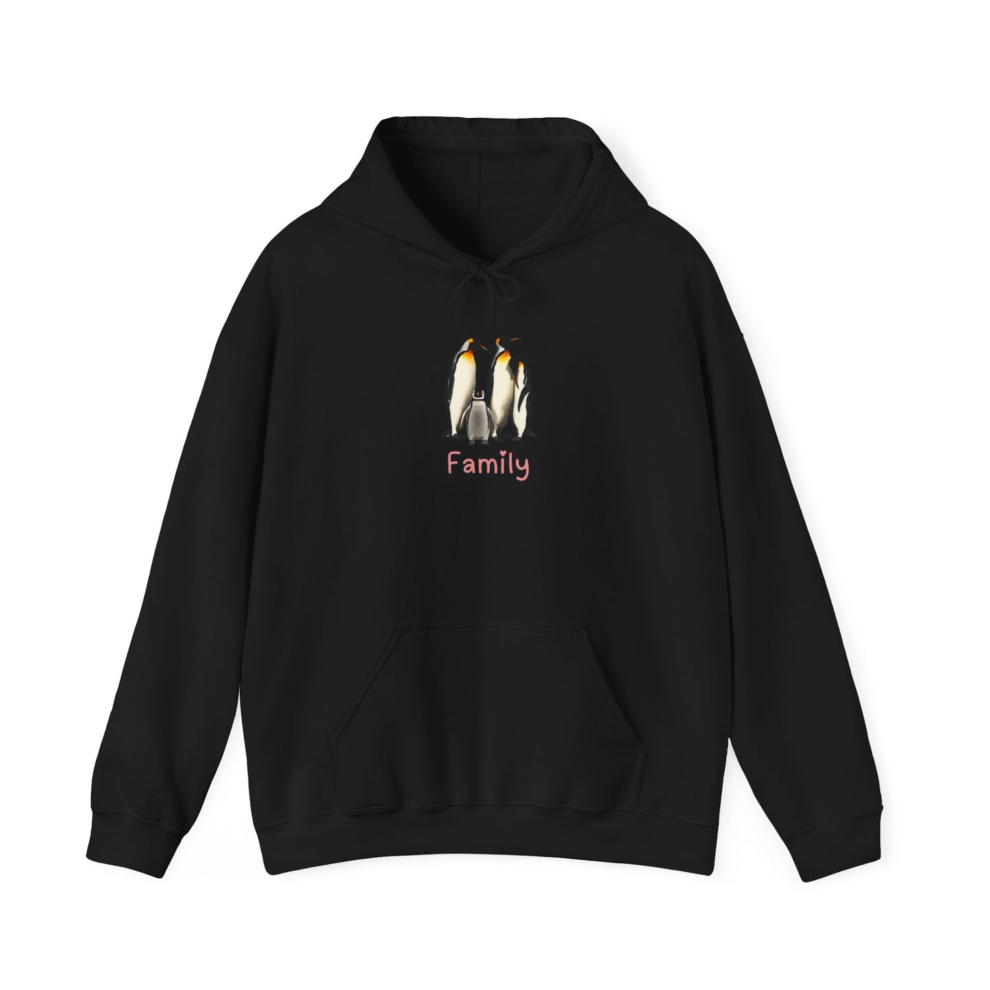 Penguin Family Unisex Hooded Sweatshirt