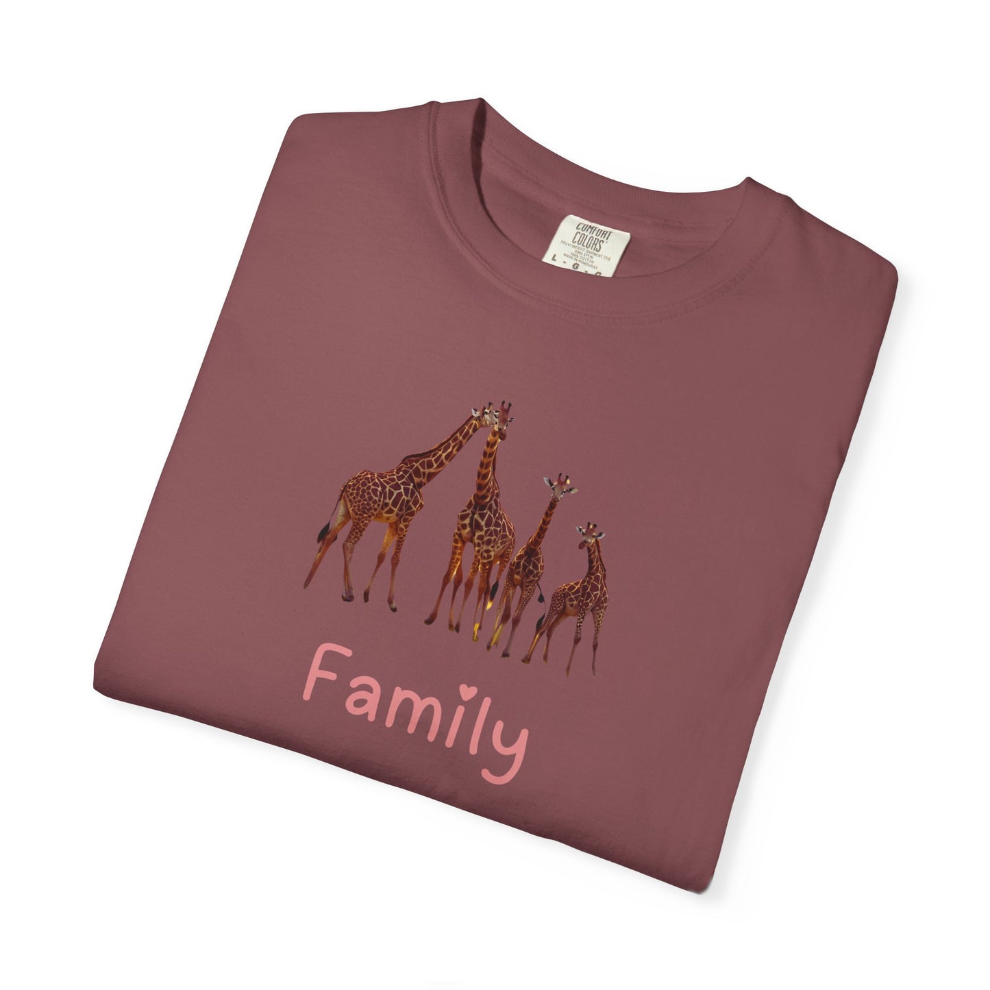 Family Giraffe Unisex T-Shirt - Cute Animal Graphic Tee