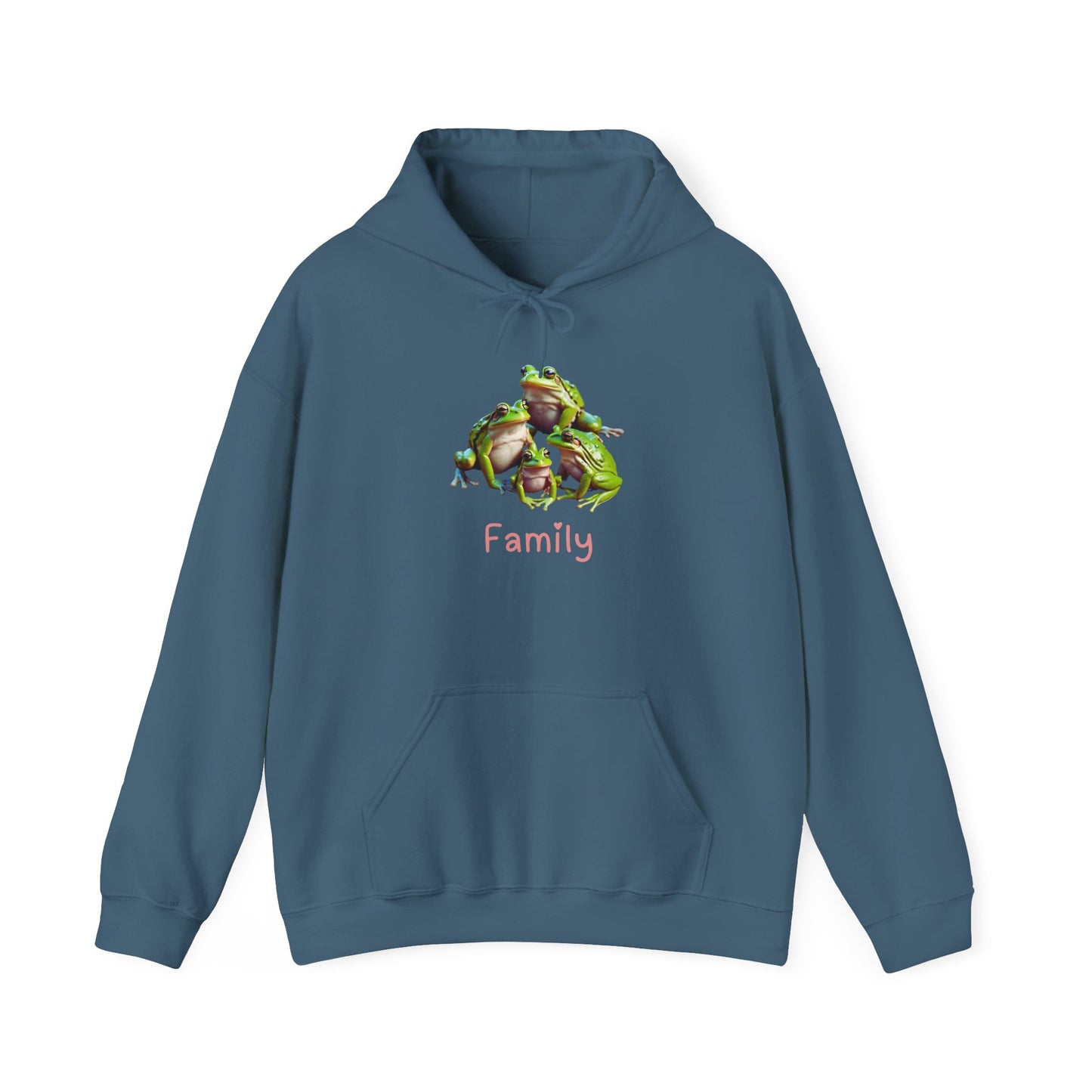 Frog Family Unisex Hooded Sweatshirt
