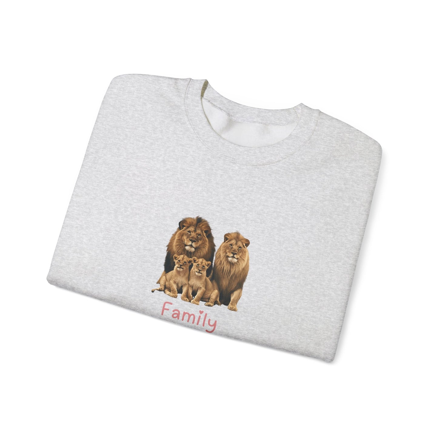 Lion Family Unisex Crewneck Sweatshirt