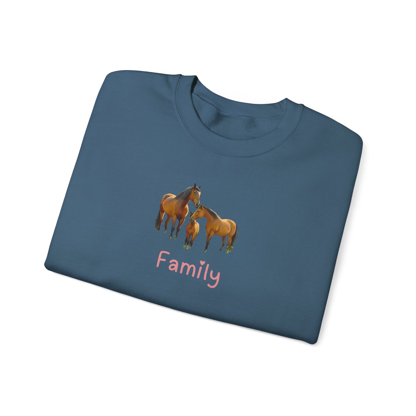 Horse Family Unisex Crewneck Sweatshirt