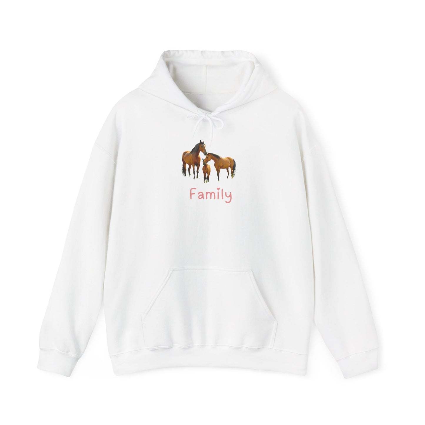 Horse Family Unisex Hooded Sweatshirt