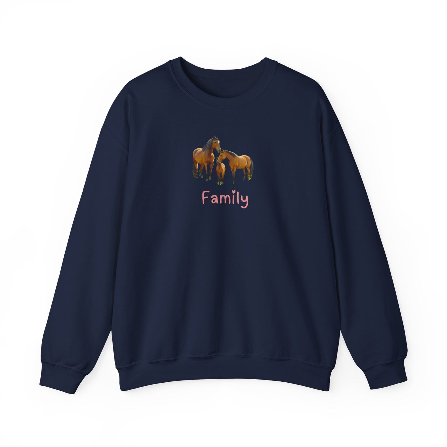 Horse Family Unisex Crewneck Sweatshirt