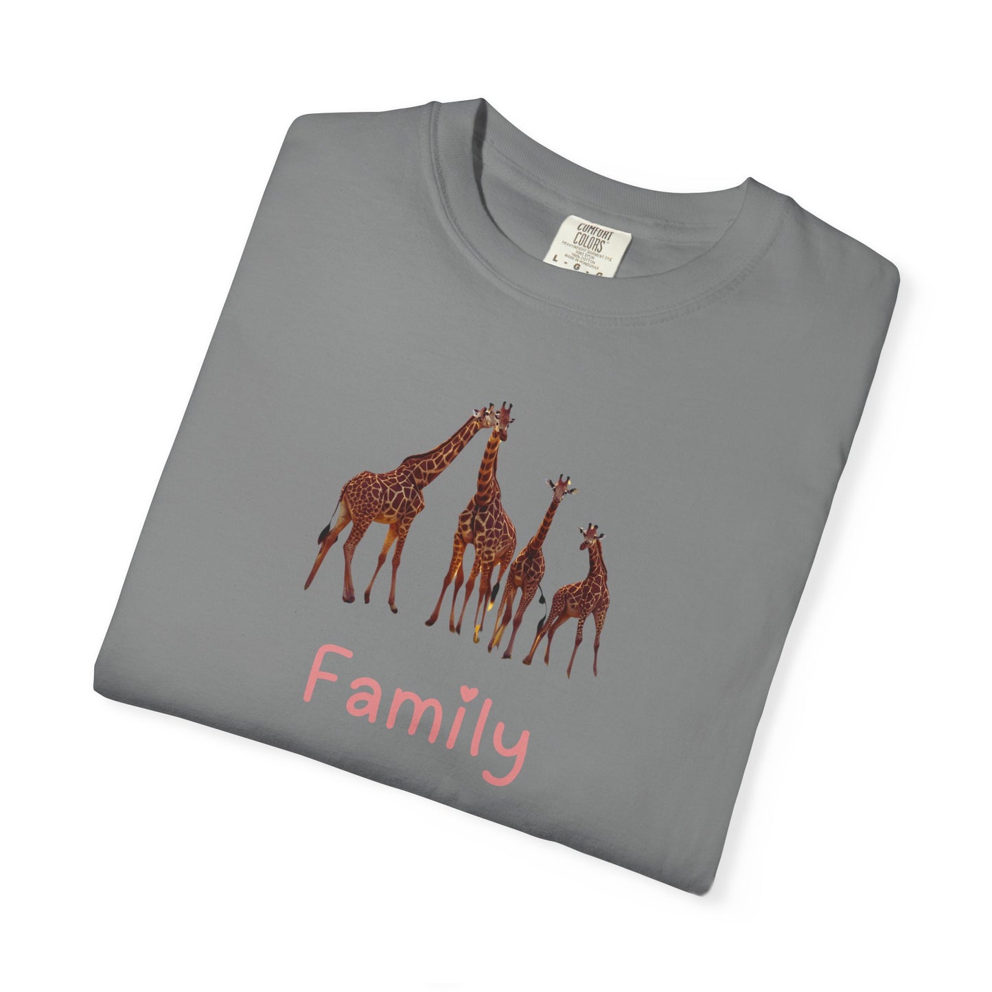Family Giraffe Unisex T-Shirt - Cute Animal Graphic Tee