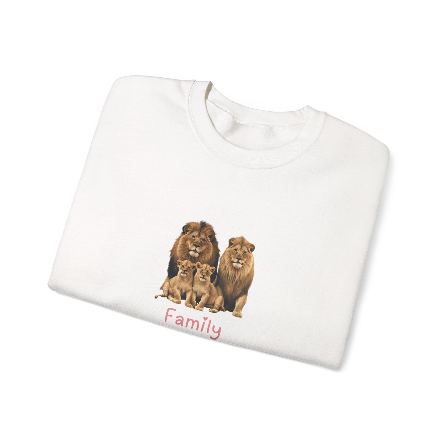 Lion Family Unisex Crewneck Sweatshirt