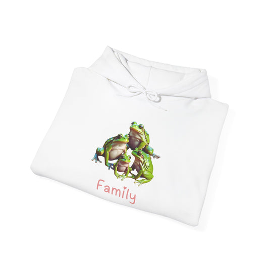Frog Family Unisex Hooded Sweatshirt