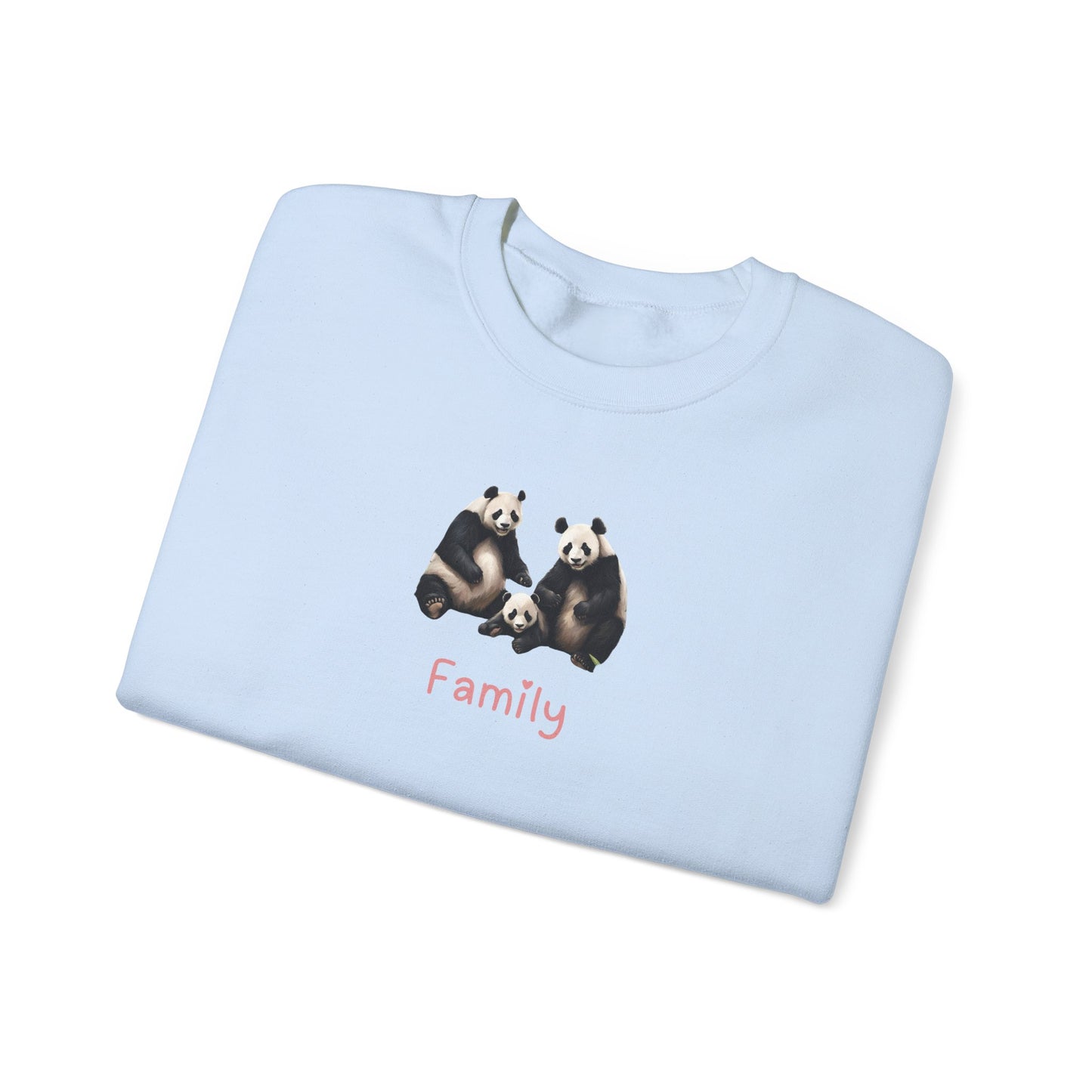 Panda Family Unisex Crewneck Sweatshirt