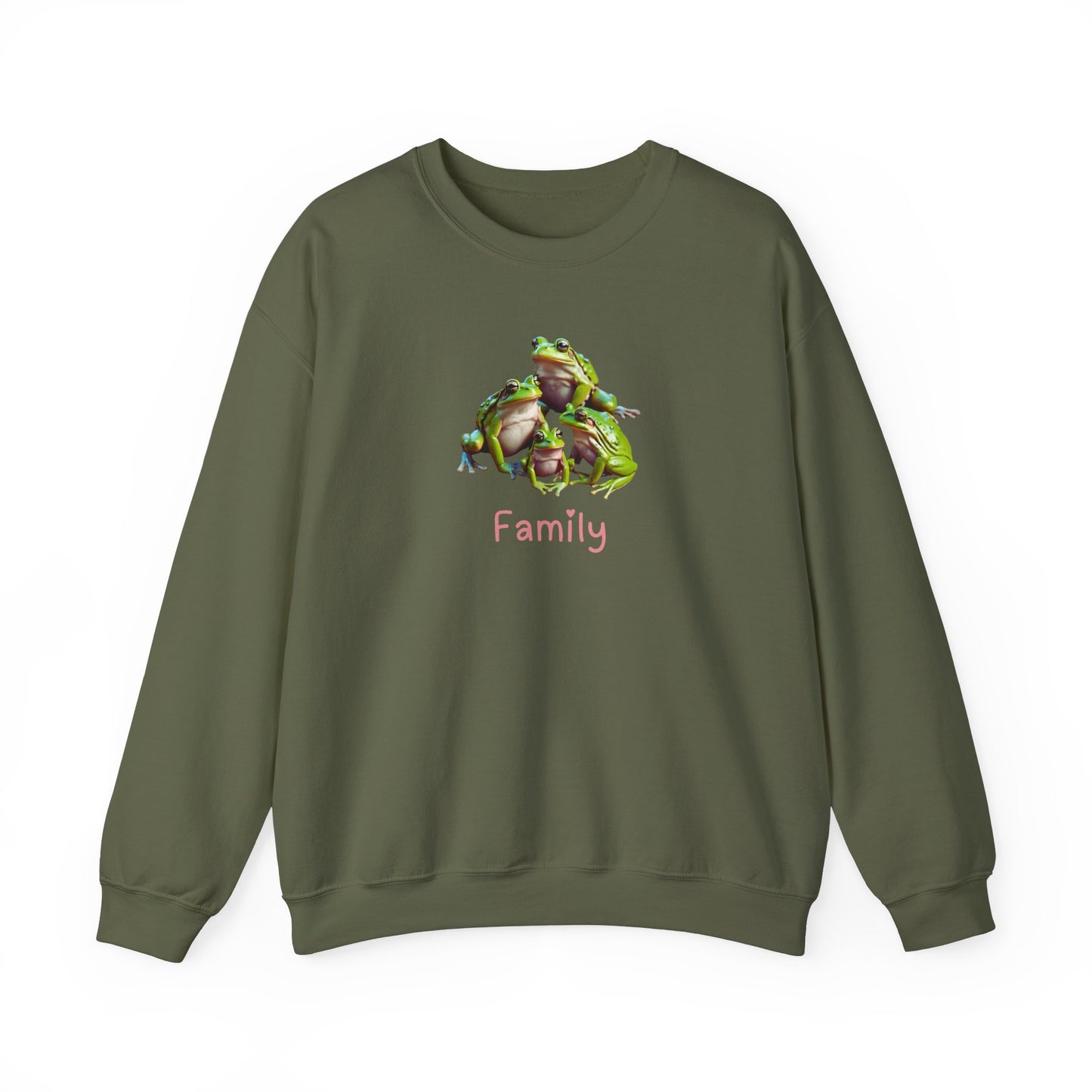 Frog Family Unisex Crewneck Sweatshirt