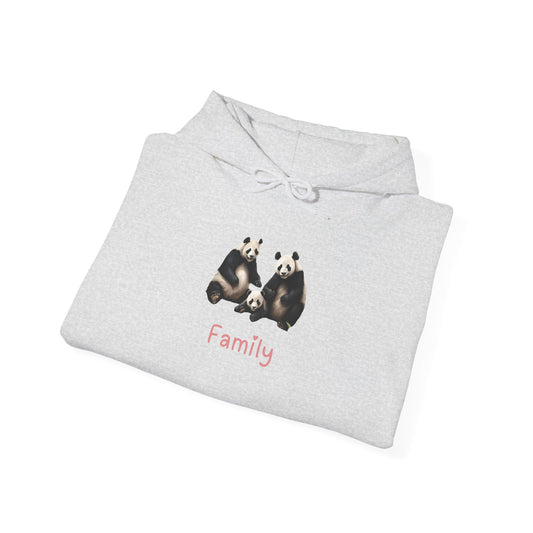 Panda Family Unisex Hooded Sweatshirt