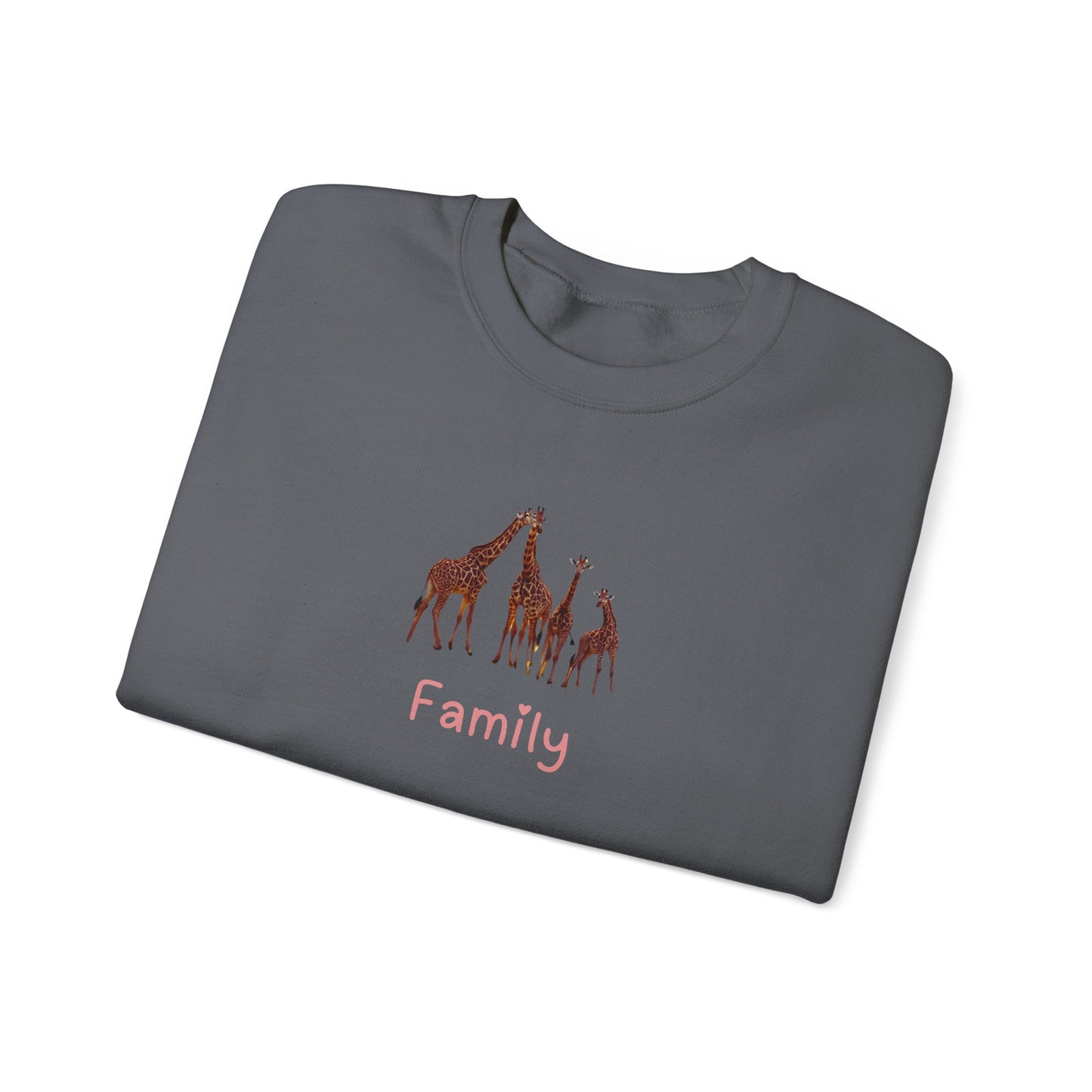 Family Giraffes  Unisex Crewneck Sweatshirt