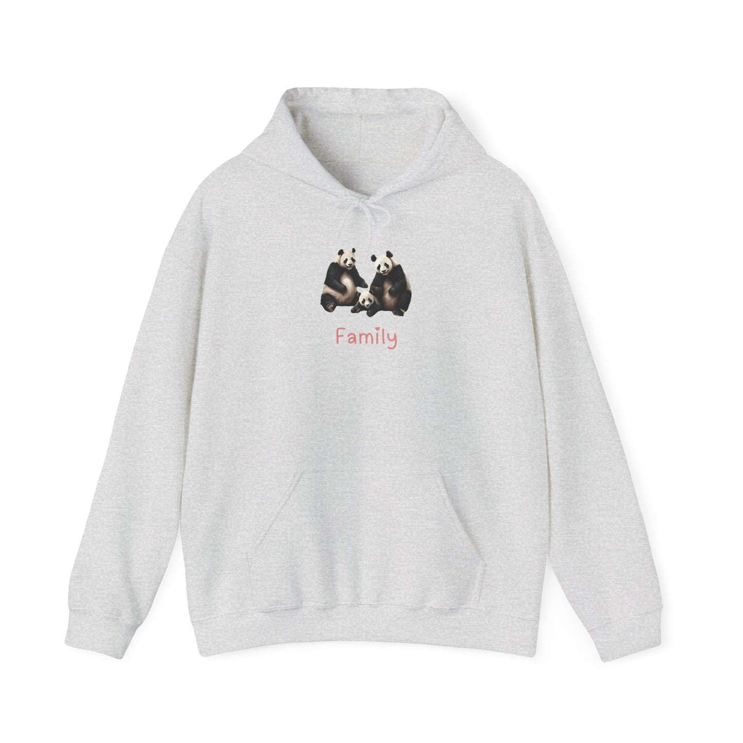 Panda Family Unisex Hooded Sweatshirt