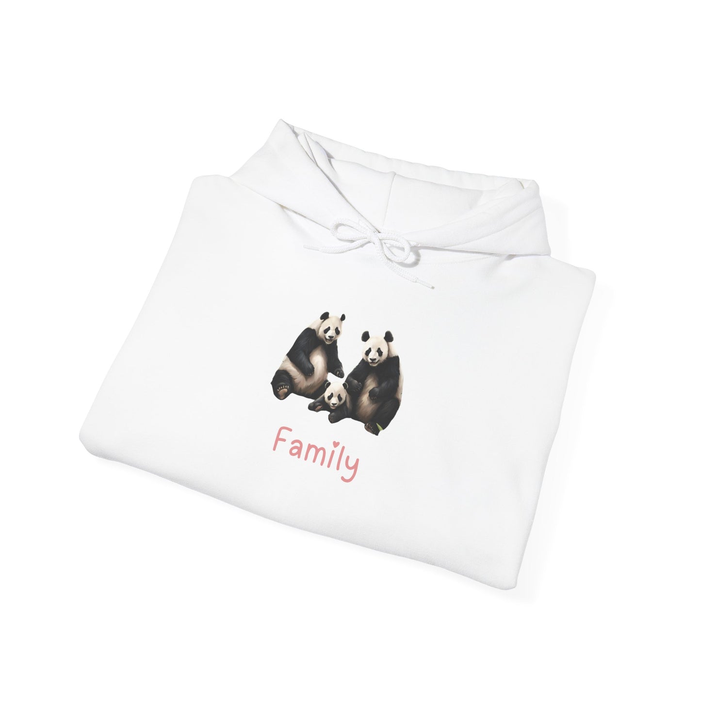 Panda Family Unisex Hooded Sweatshirt