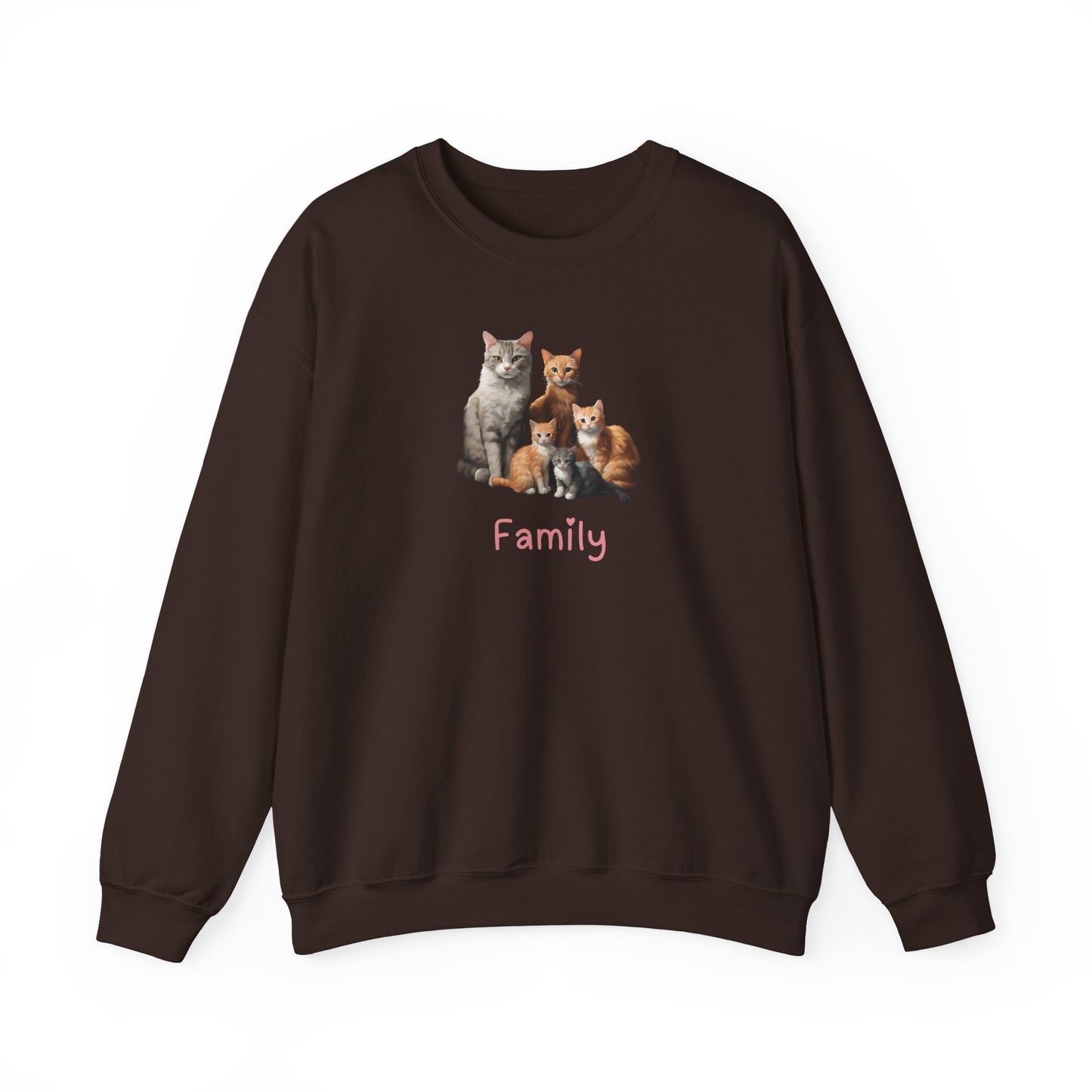 Cat Family  Unisex Crewneck Sweatshirt