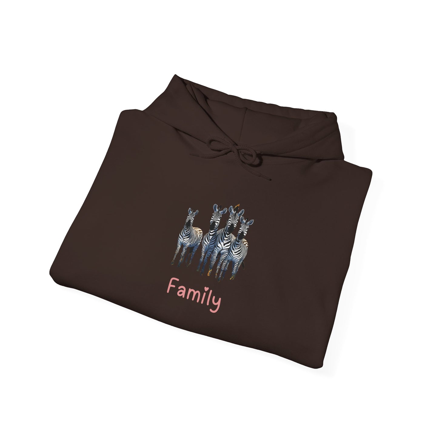 Zebra Family Unisex Hooded Sweatshirt