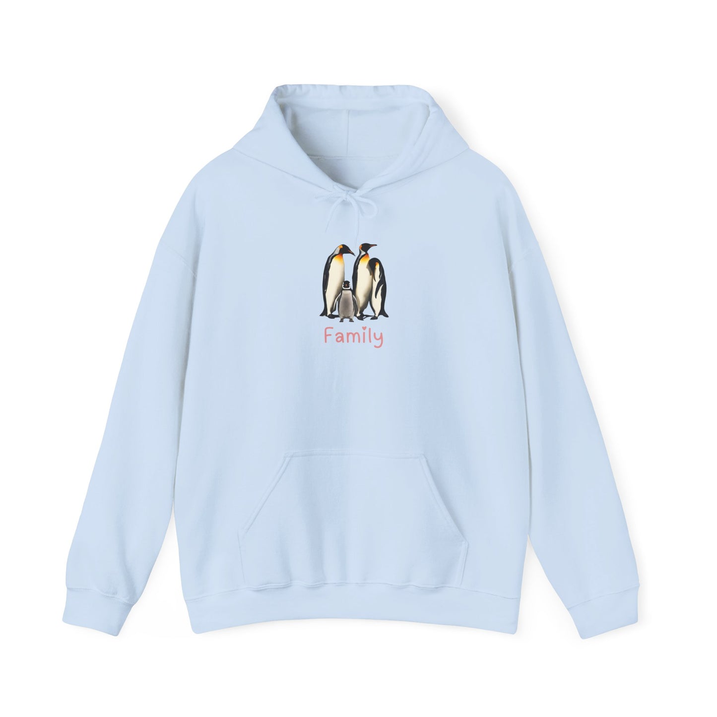 Penguin Family Unisex Hooded Sweatshirt