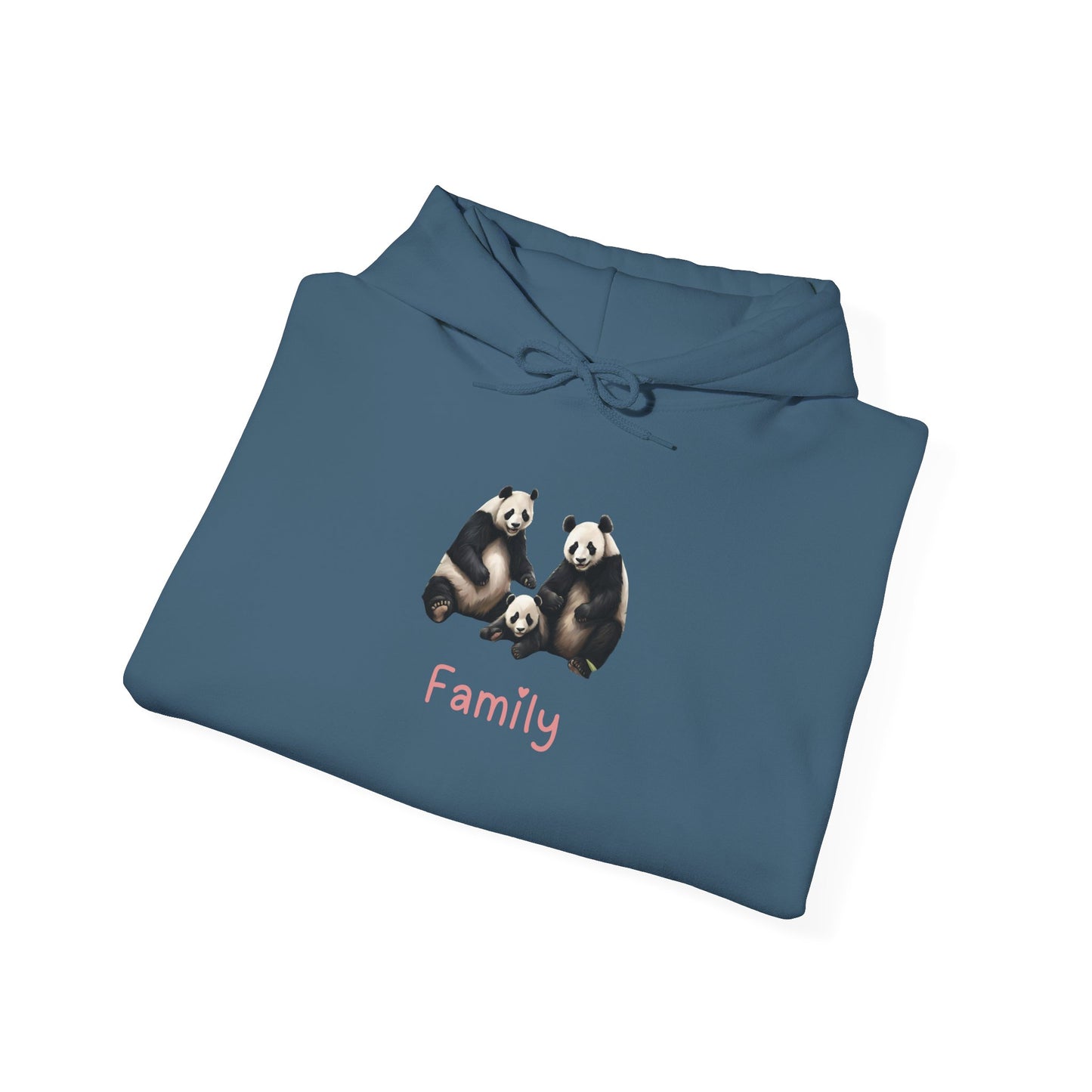 Panda Family Unisex Hooded Sweatshirt
