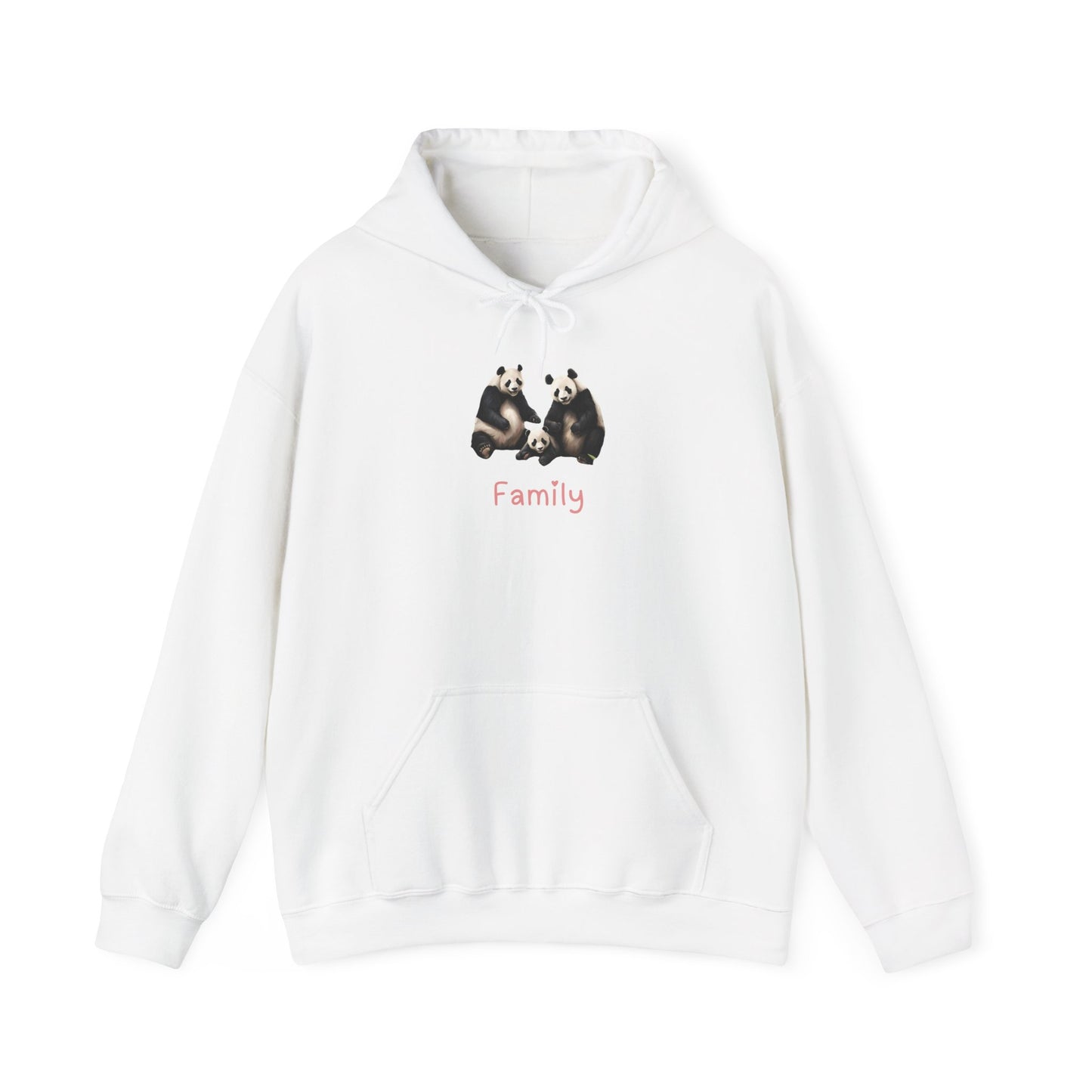 Panda Family Unisex Hooded Sweatshirt