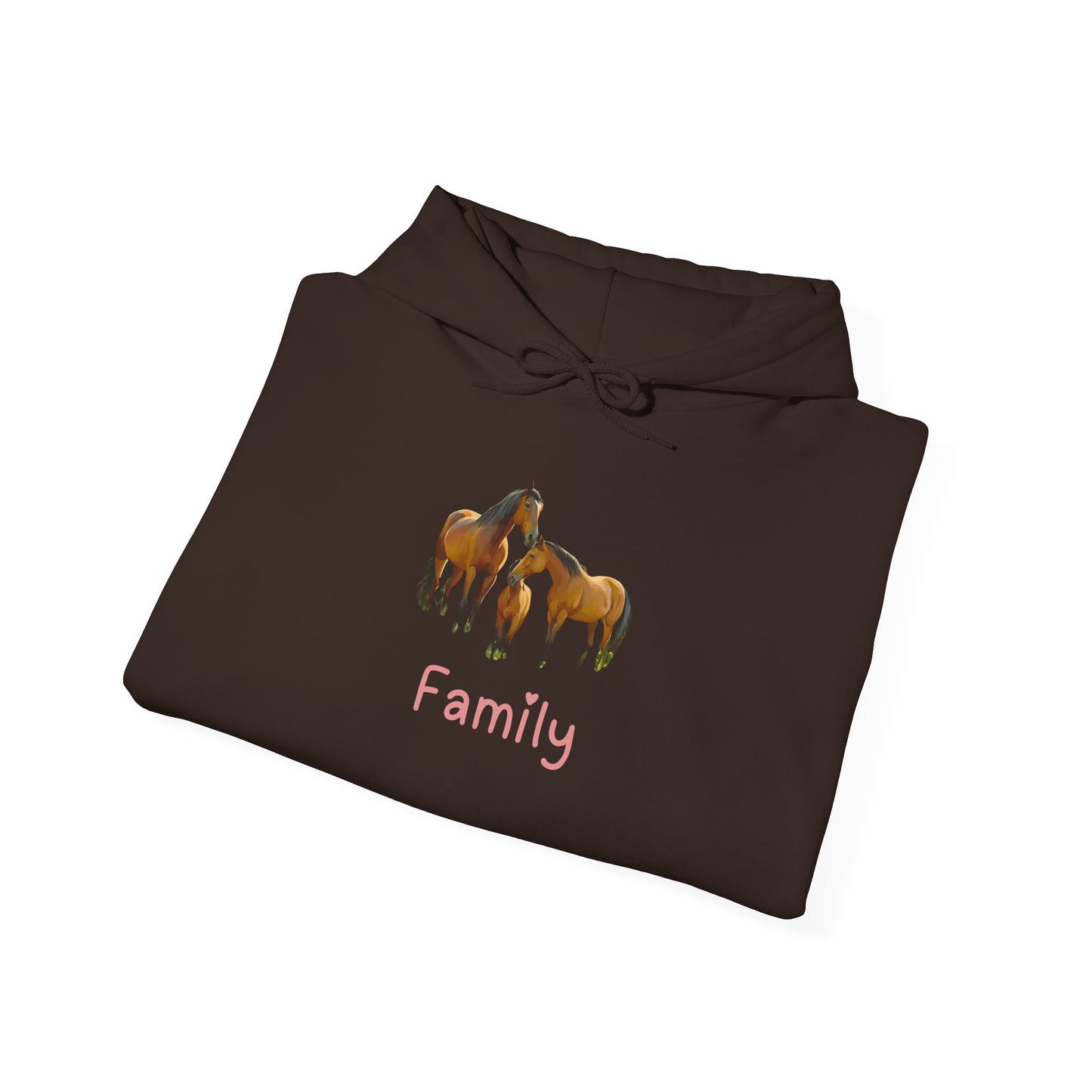 Horse Family Unisex Hooded Sweatshirt