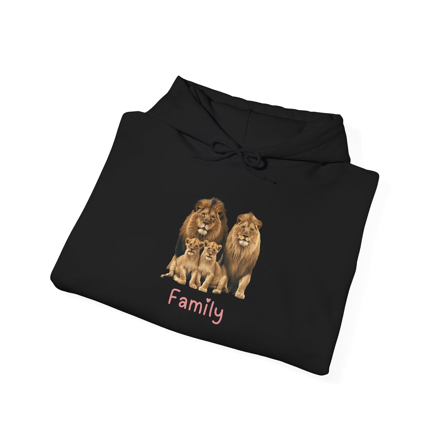 Lion Family Unisex Hooded Sweatshirt