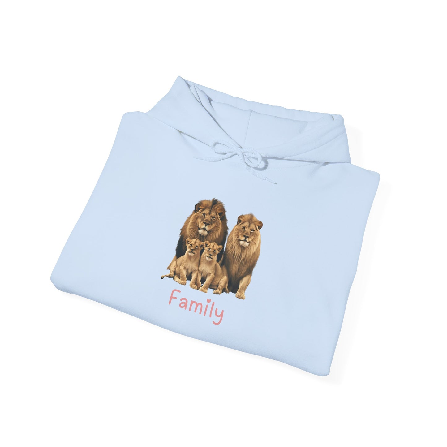 Lion Family Unisex Hooded Sweatshirt