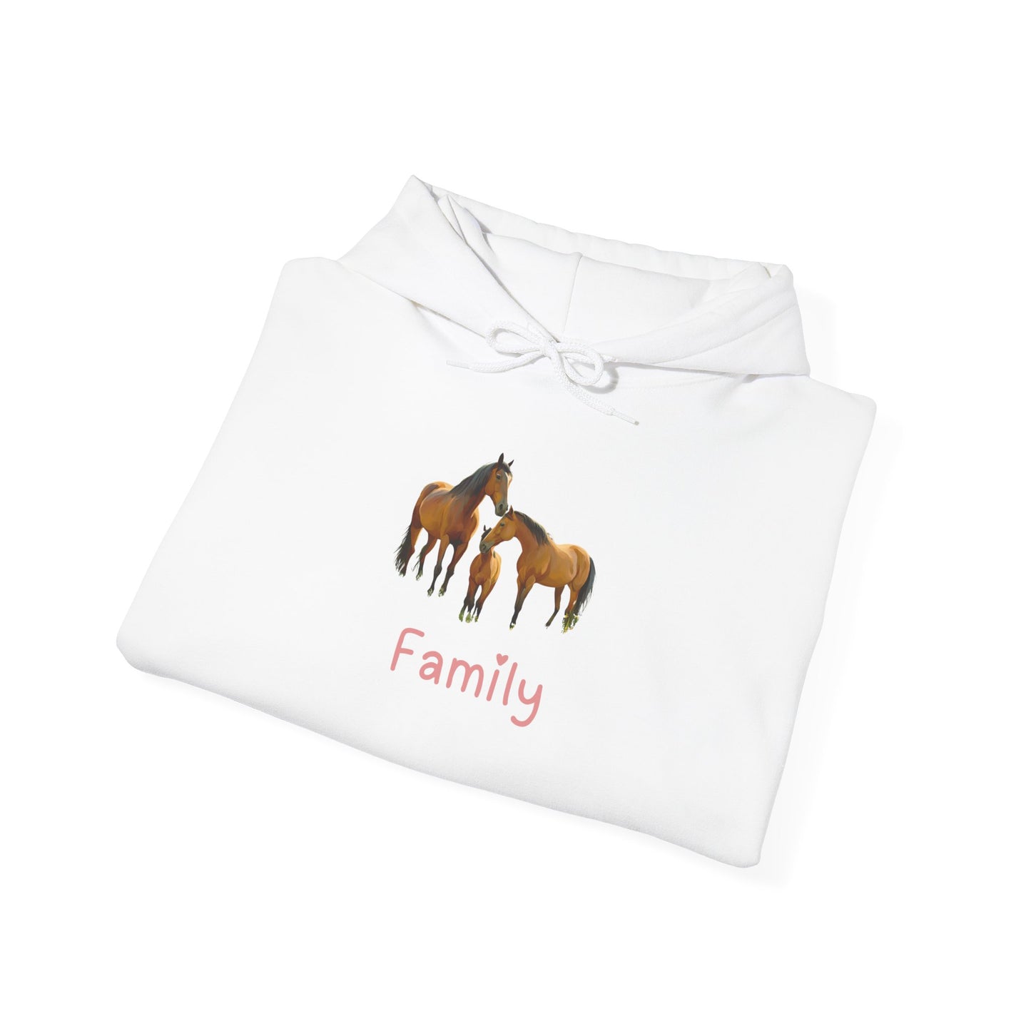 Horse Family Unisex Hooded Sweatshirt