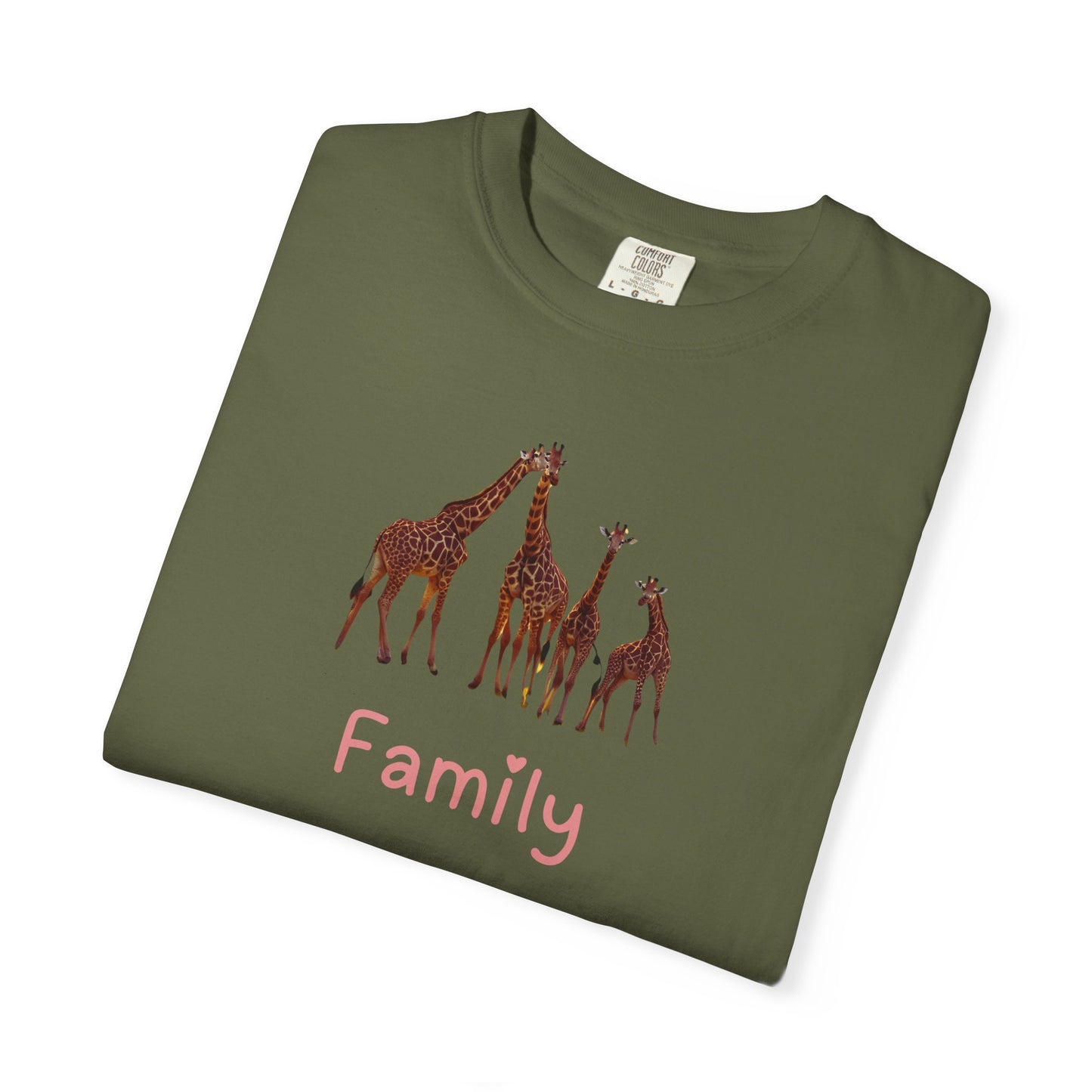 Family Giraffe Unisex T-Shirt - Cute Animal Graphic Tee