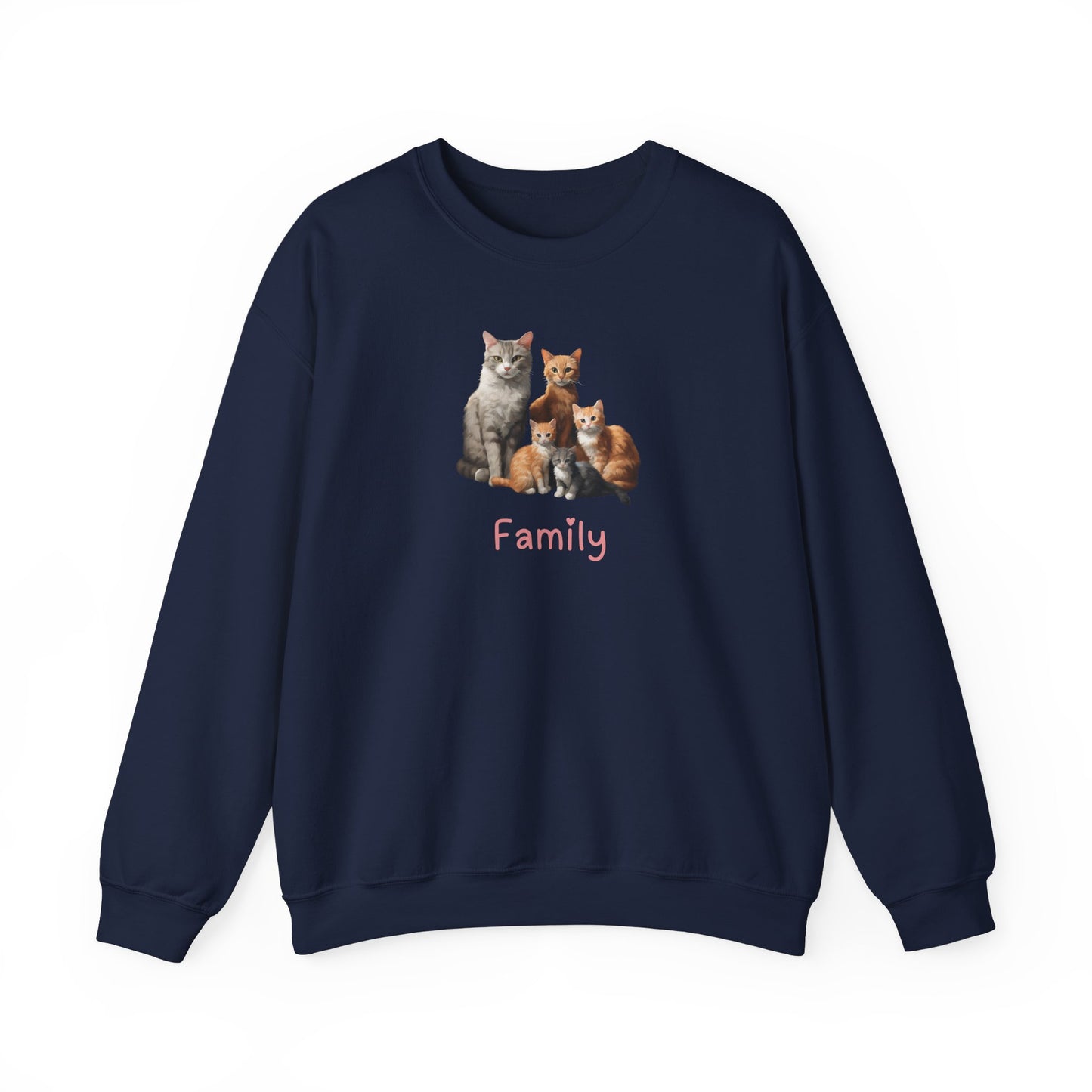 Cat Family  Unisex Crewneck Sweatshirt