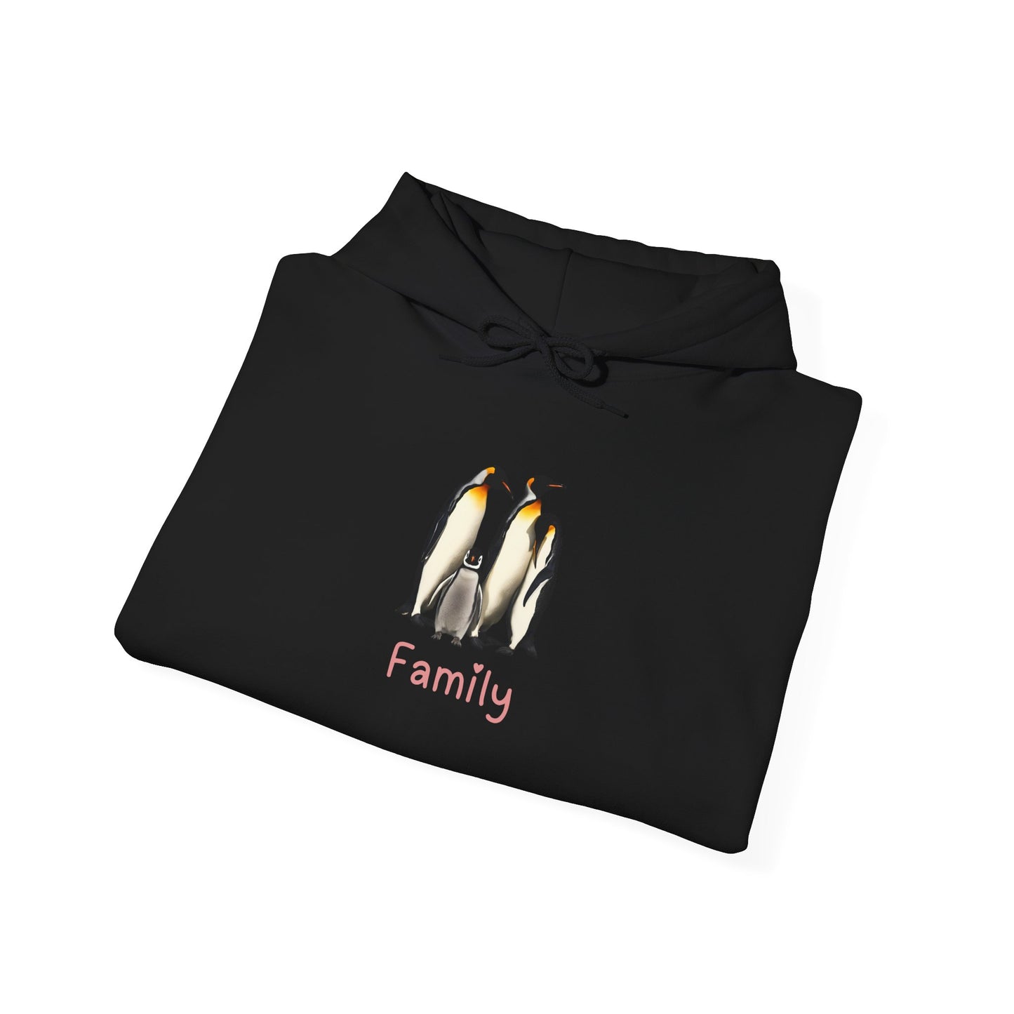 Penguin Family Unisex Hooded Sweatshirt