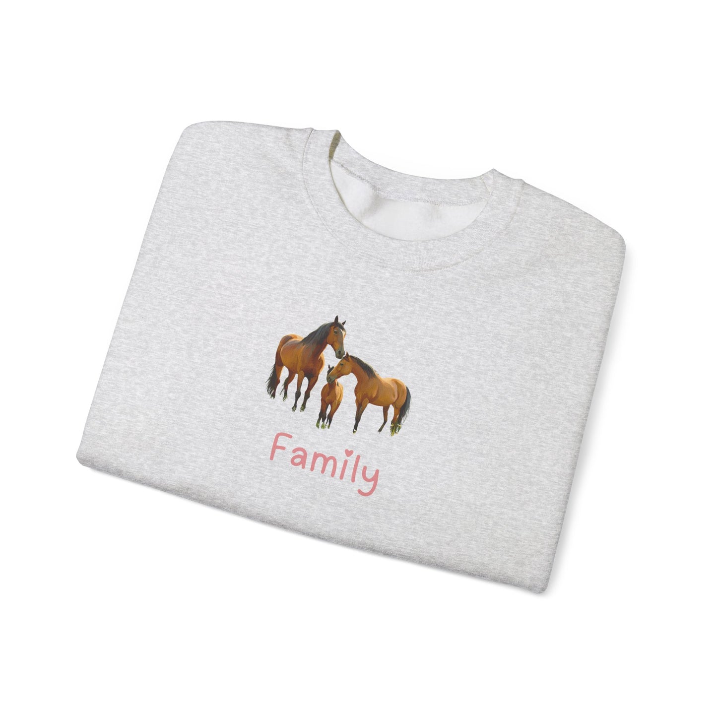 Horse Family Unisex Crewneck Sweatshirt