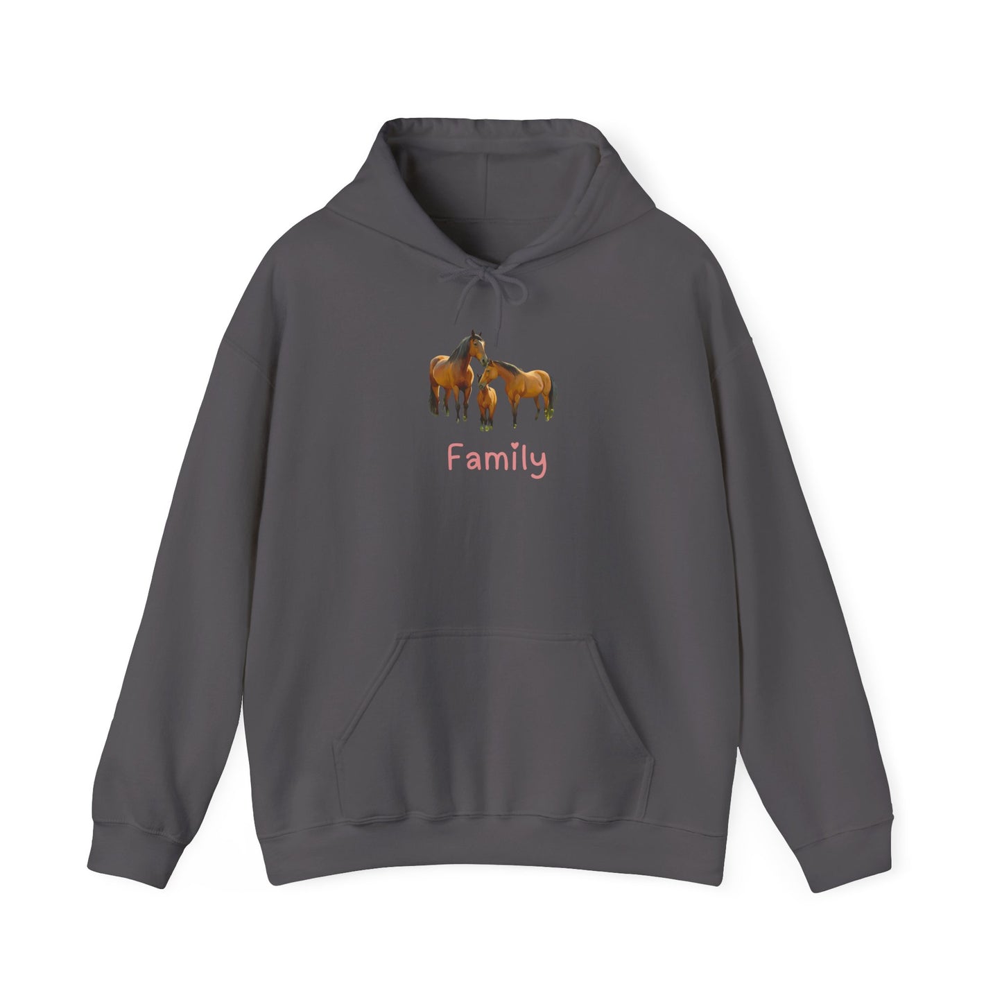 Horse Family Unisex Hooded Sweatshirt