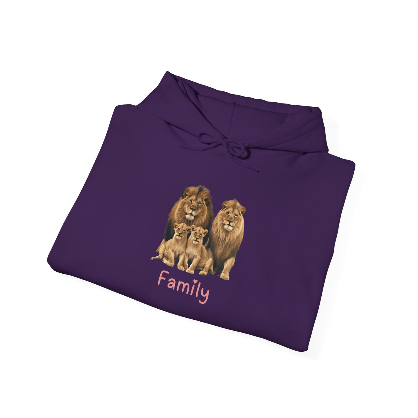 Lion Family Unisex Hooded Sweatshirt