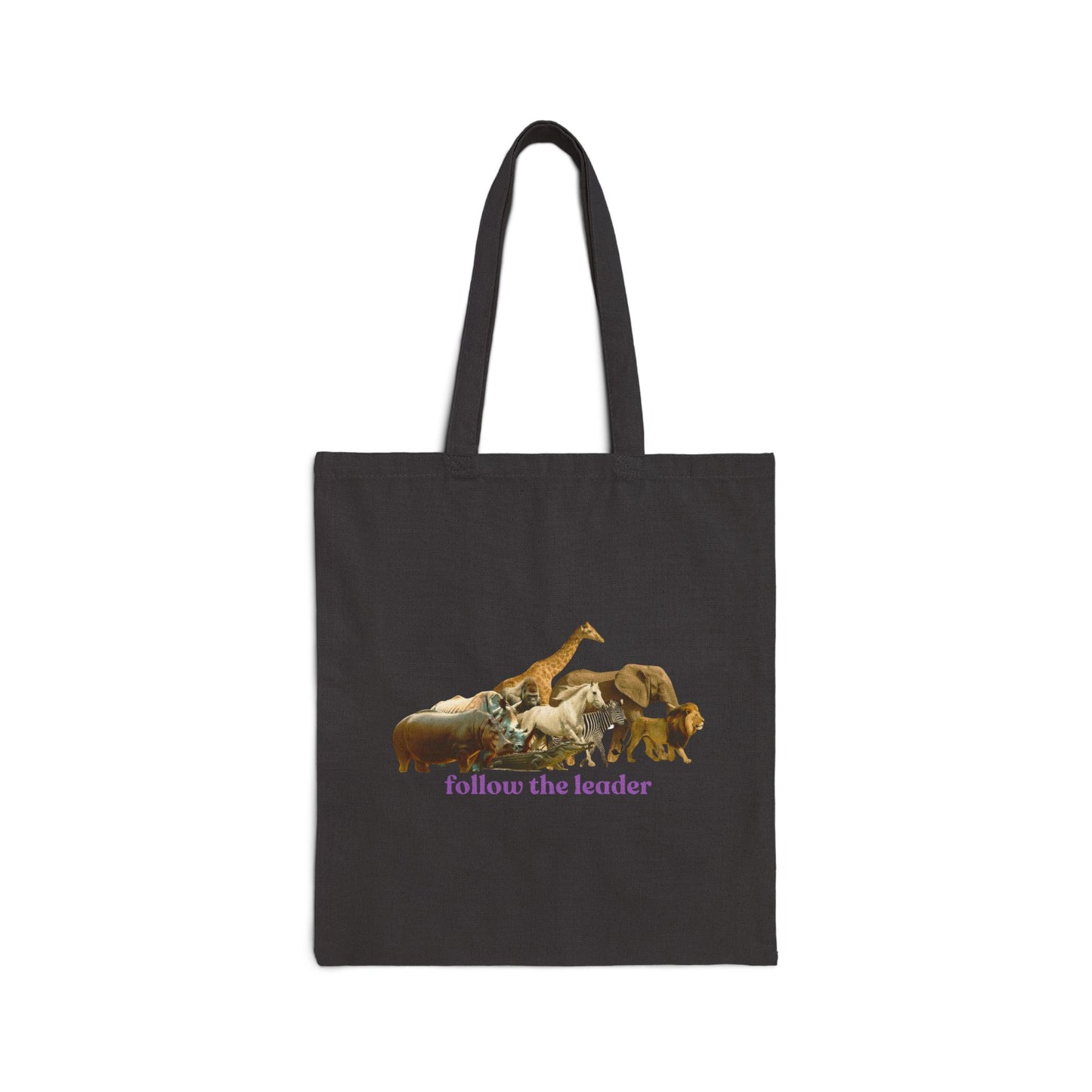 Follow The Leader Cotton Canvas Tote Bag