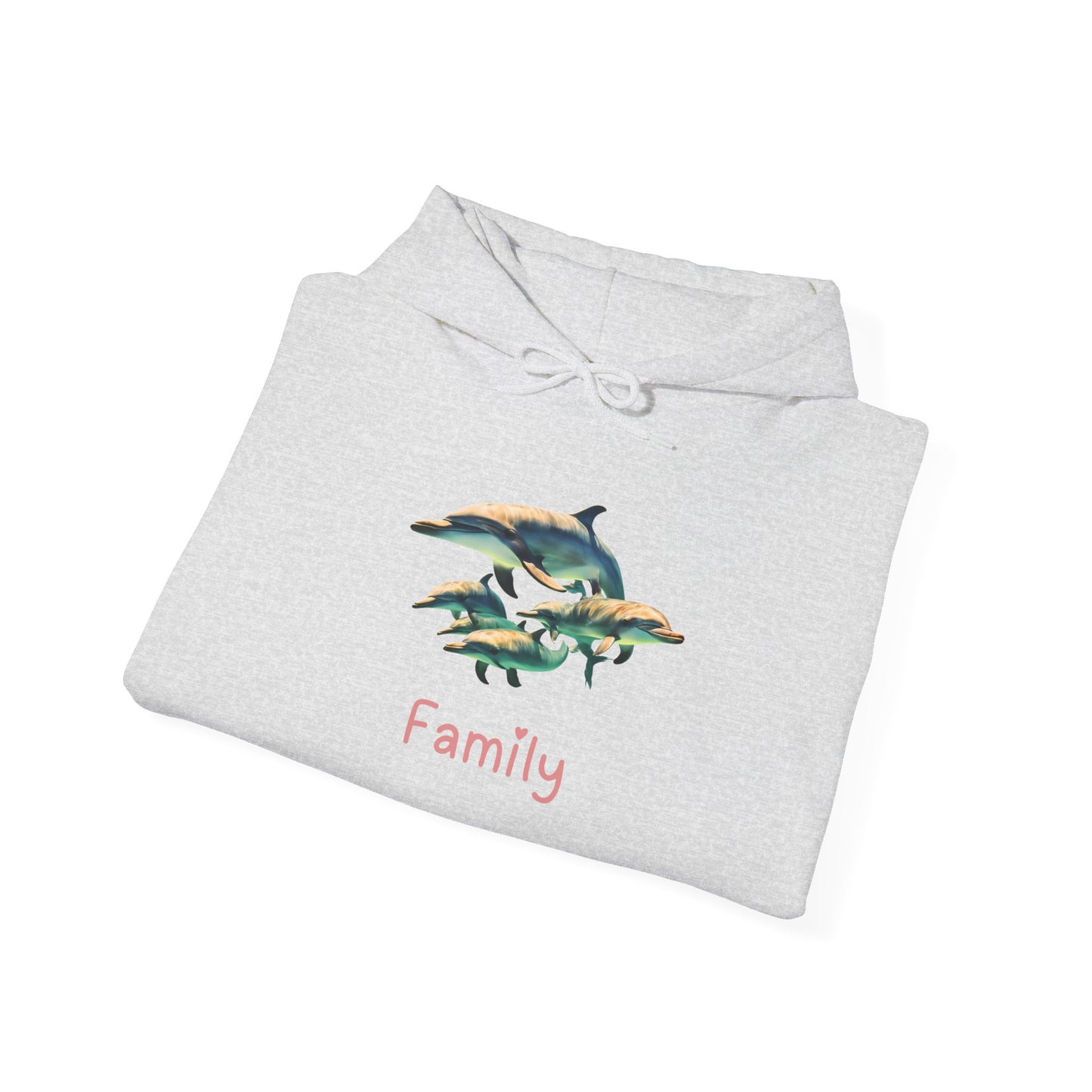 Dolphin Family Unisex Hooded Sweatshirt
