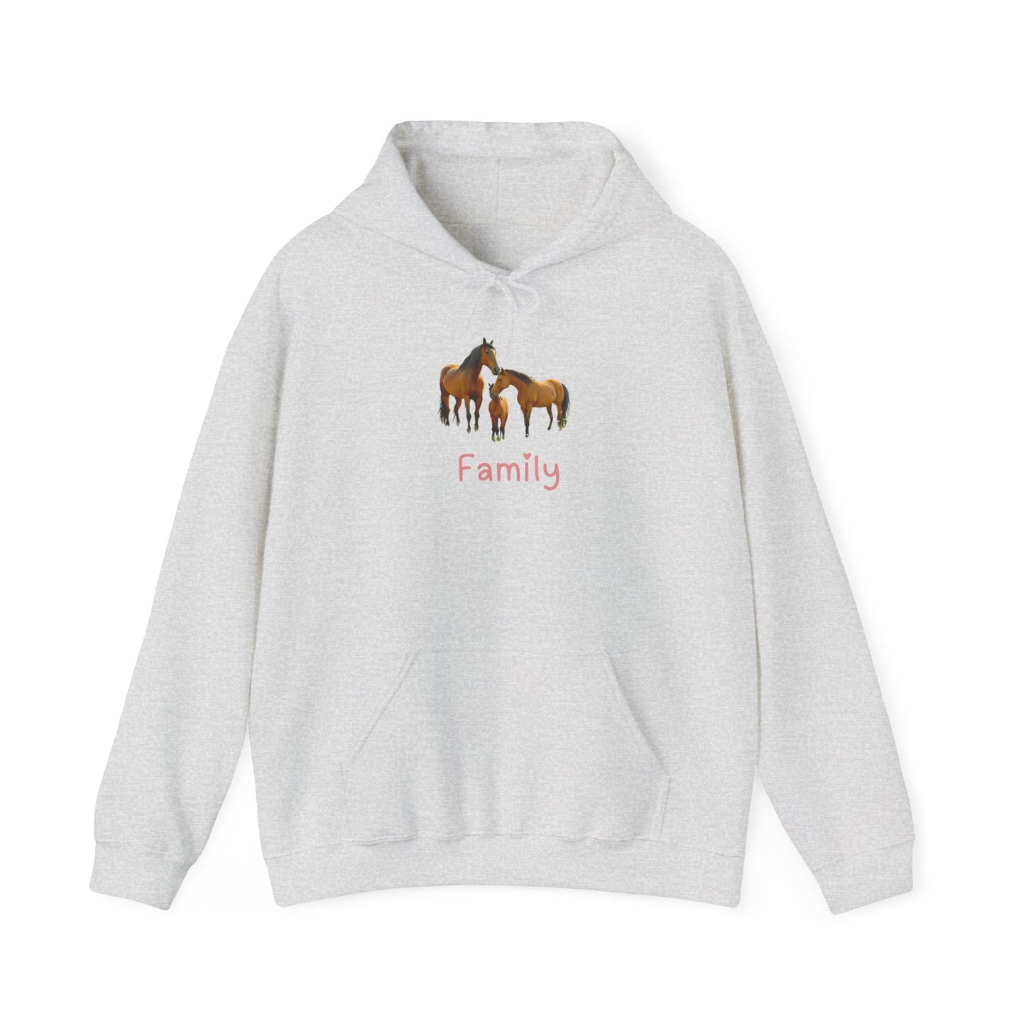 Horse Family Unisex Hooded Sweatshirt