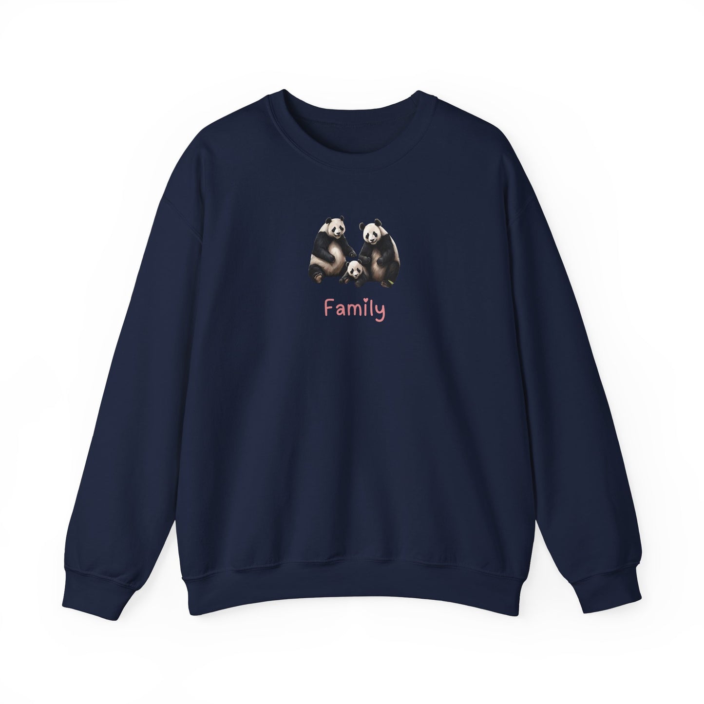 Panda Family Unisex Crewneck Sweatshirt