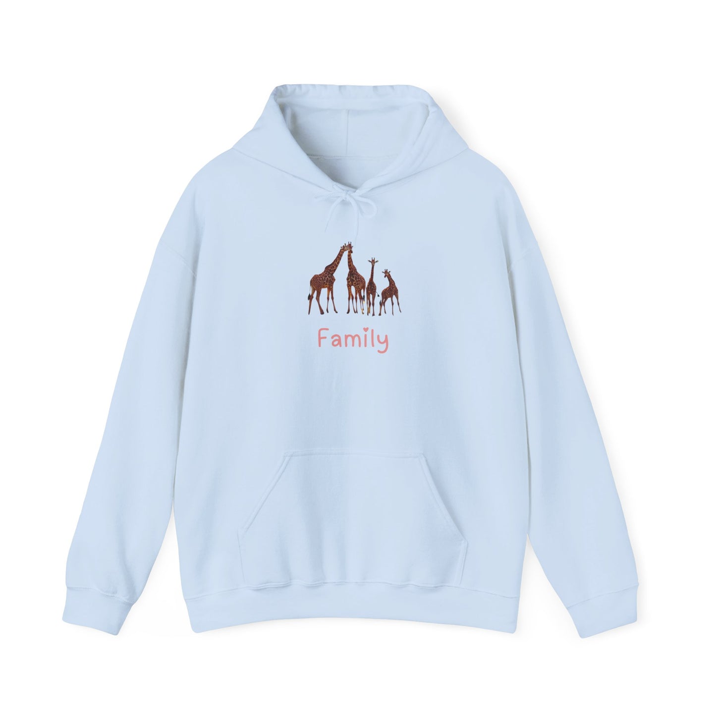 Family Giraffe Unisex Hooded Sweatshirt