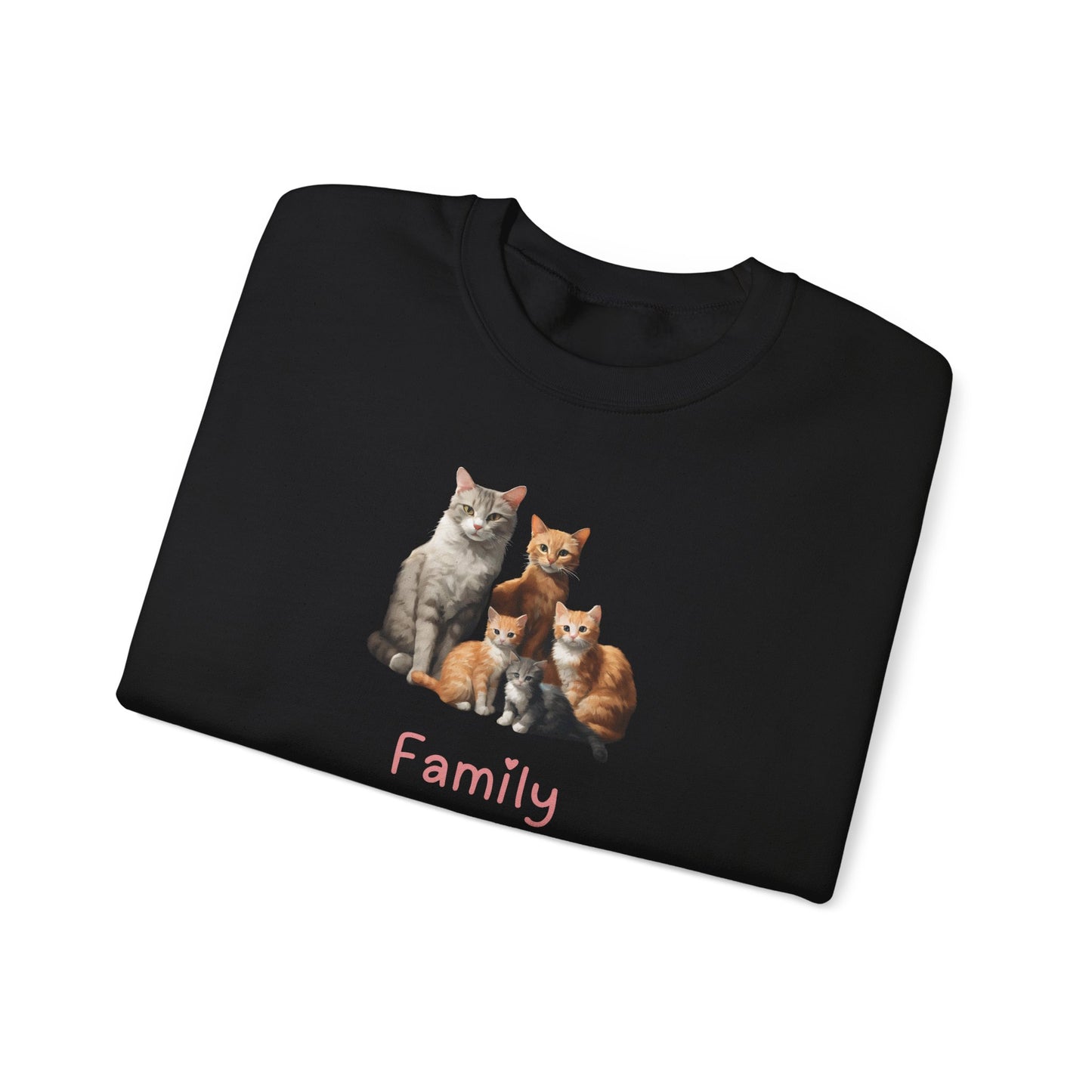 Cat Family  Unisex Crewneck Sweatshirt